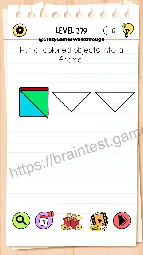 Brain Test Level 379 - Step 1