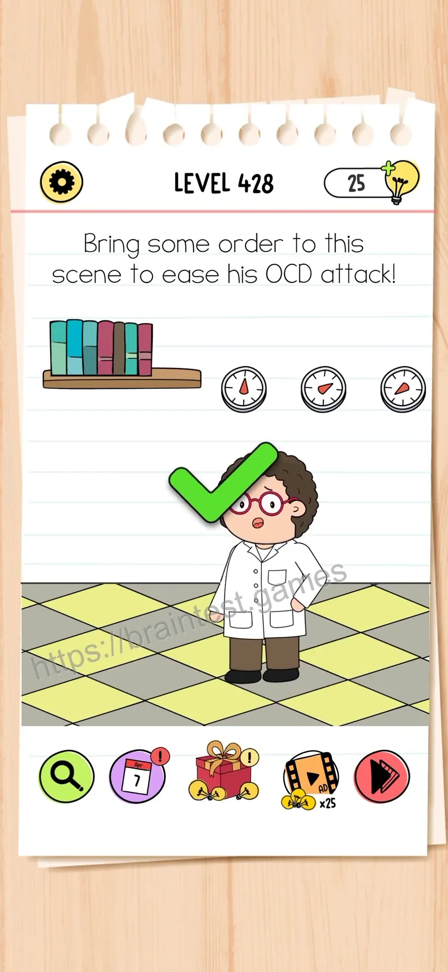 Brain Test Level 428 - Step 2