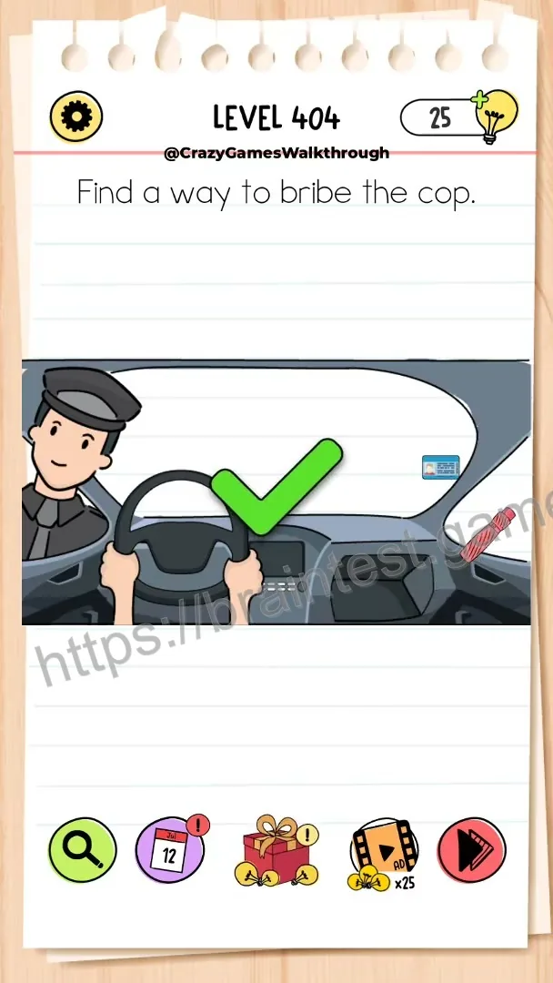 Brain Test Level 404 - Step 2