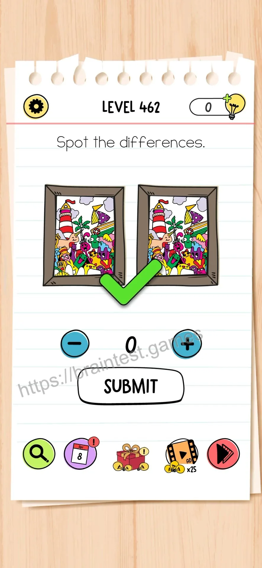 Brain Test Level 462 - Step 2