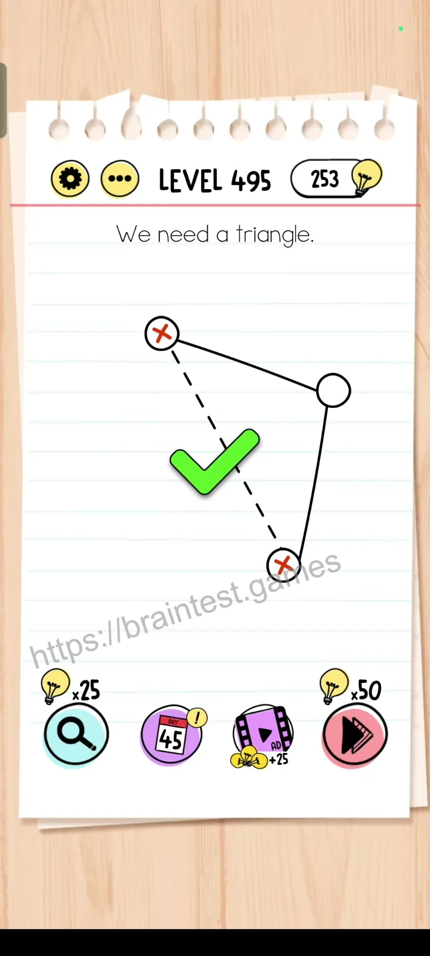 Brain Test Level 495 - Step 2