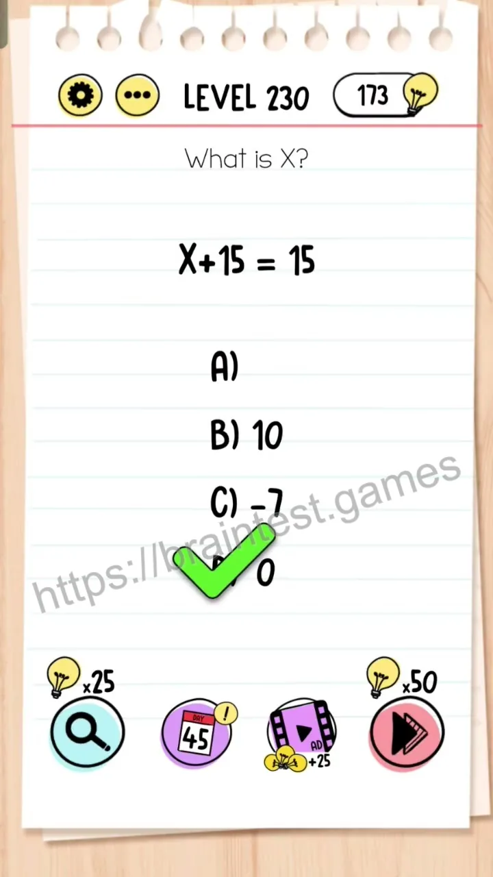 Brain Test Level 230 - Step 2