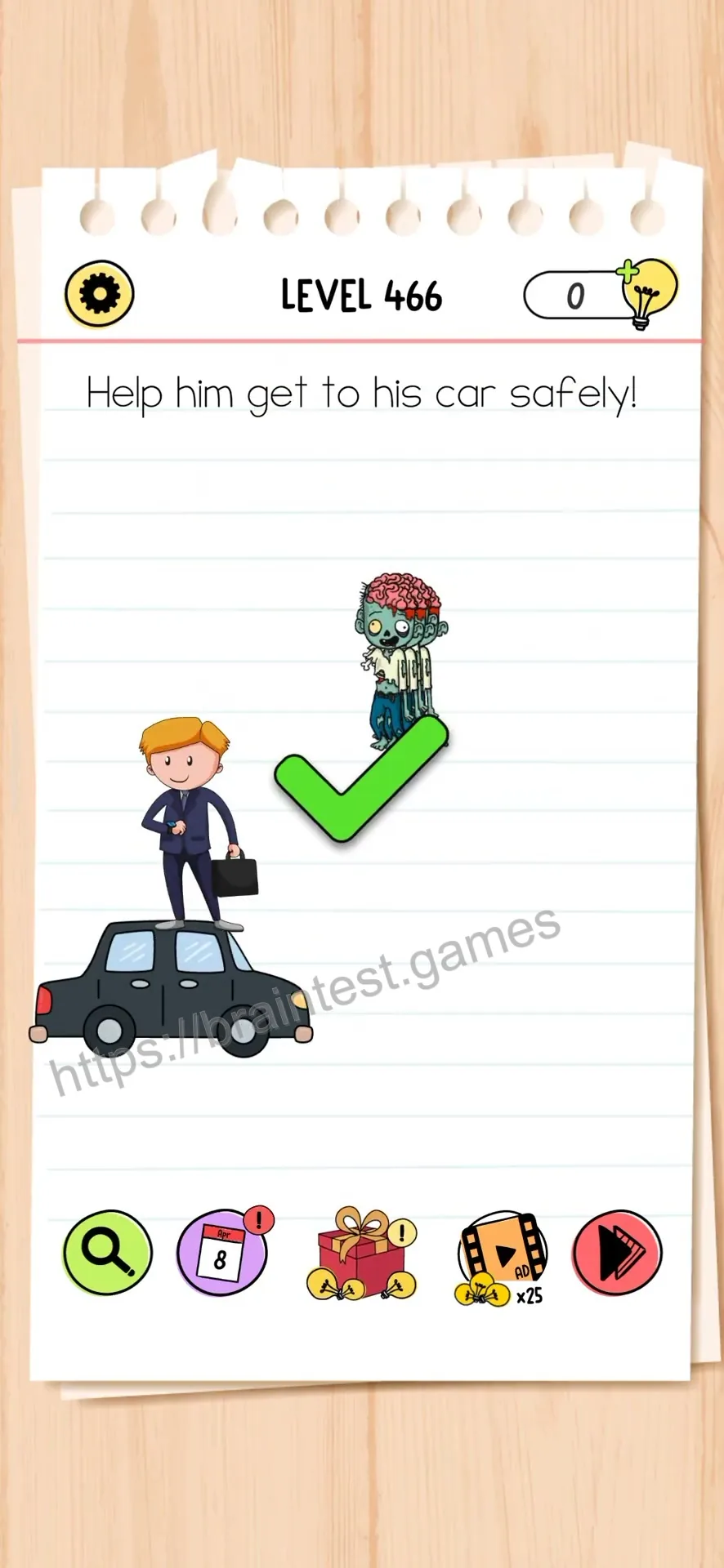 Brain Test Level 466 - Step 2