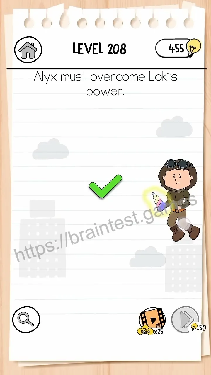 Brain Test Level 208 - Step 2