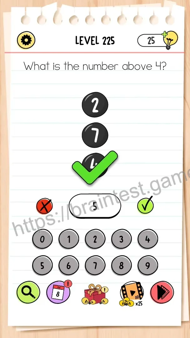 Brain Test Level 225 - Step 2