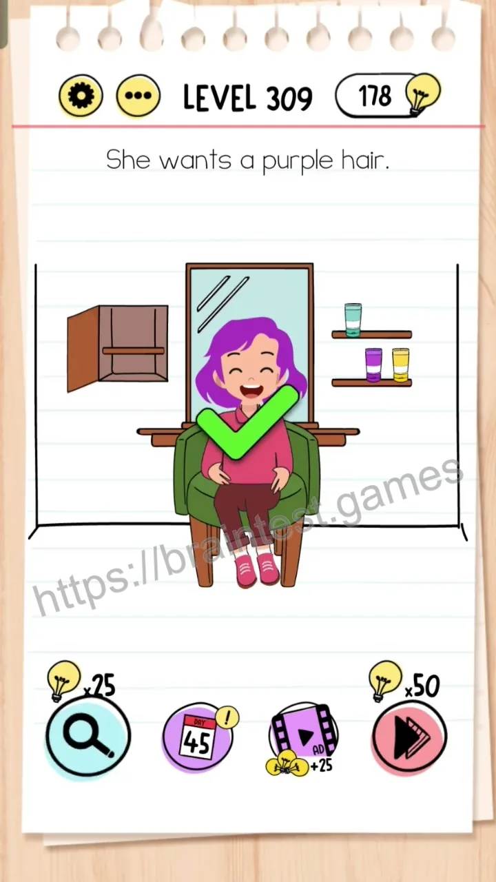 Brain Test Level 309 - Step 2