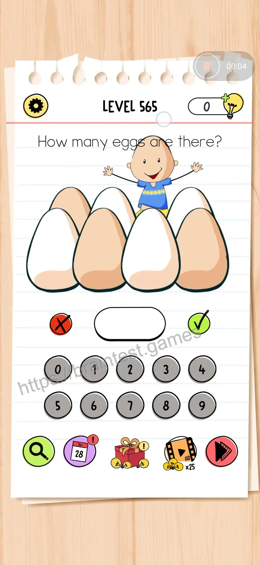Brain Test Level 565 - Step 1
