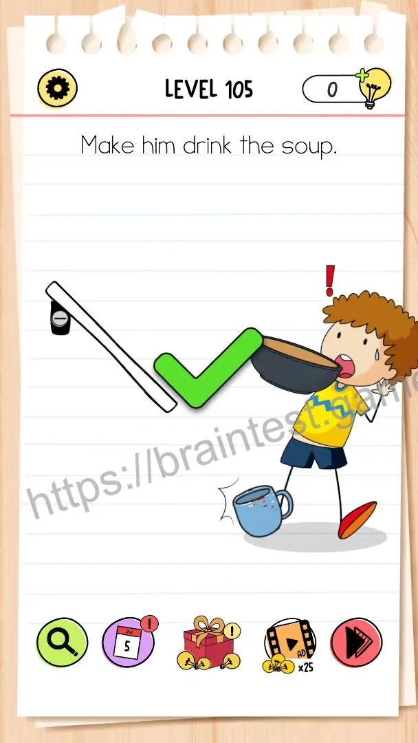 Brain Test Level 105 - Step 1