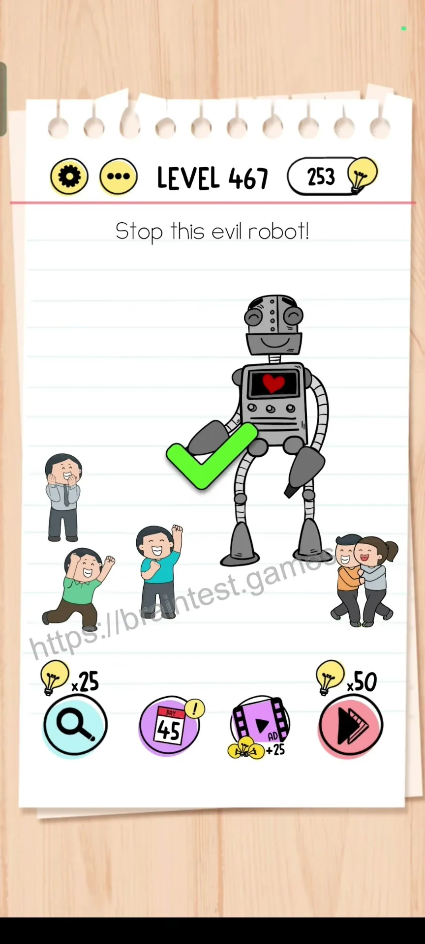 Brain Test Level 467 - Step 2