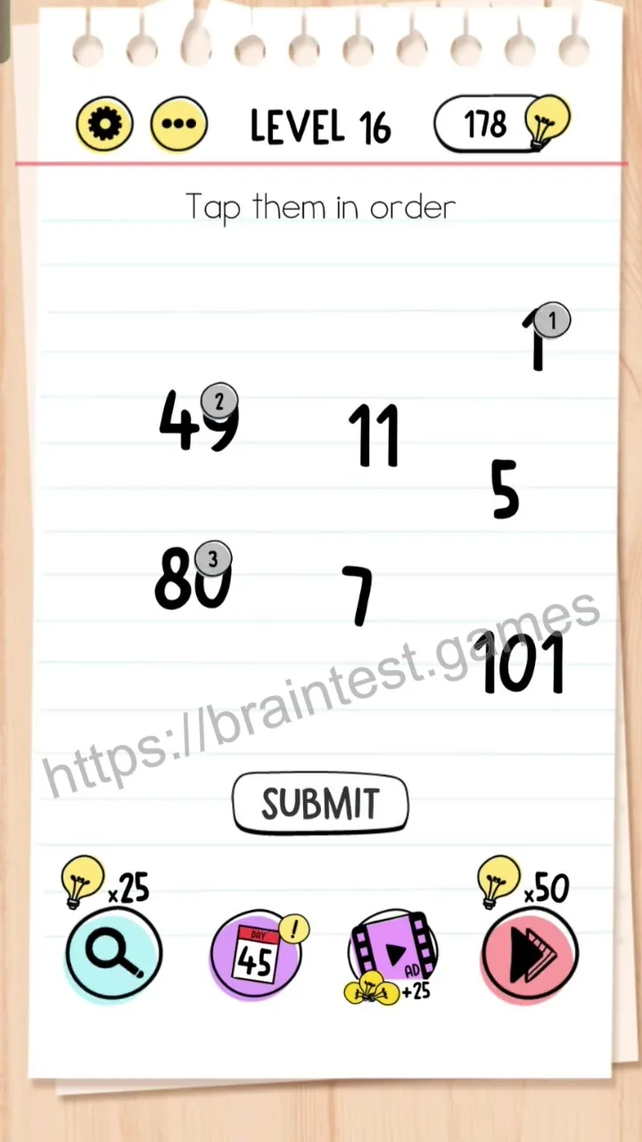 Brain Test Level 16