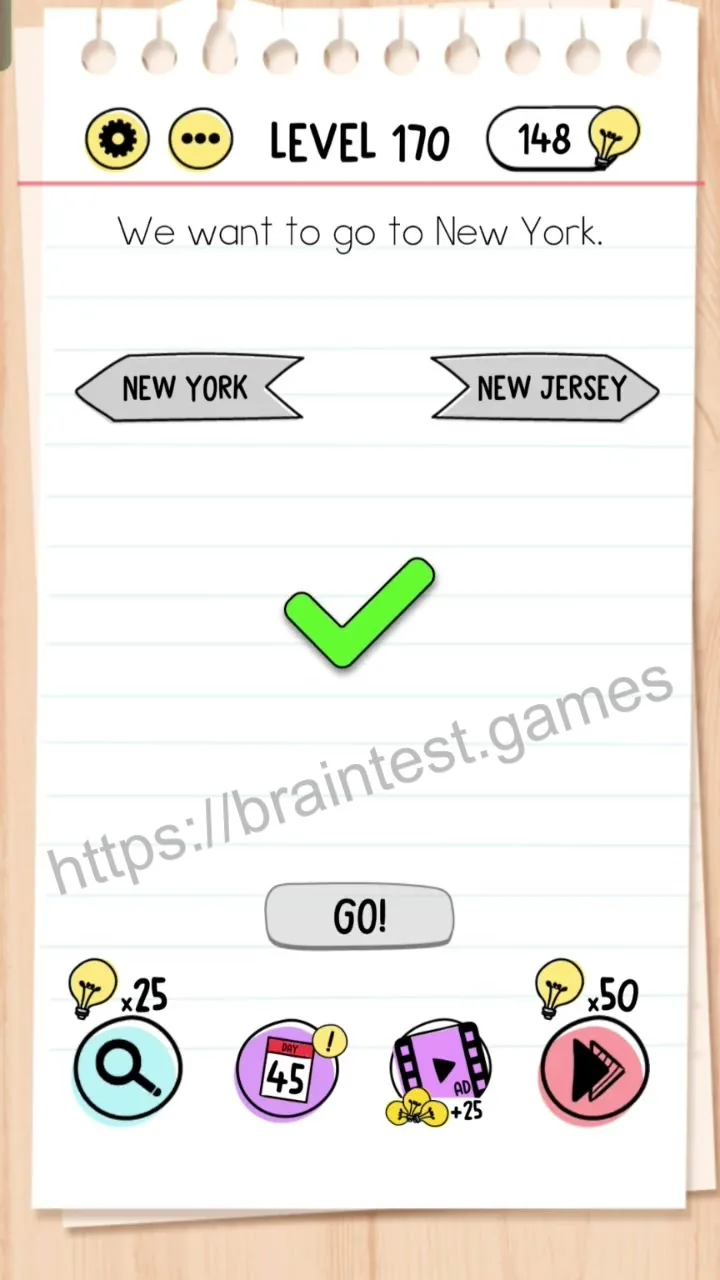 Brain Test Level 170 - Step 2