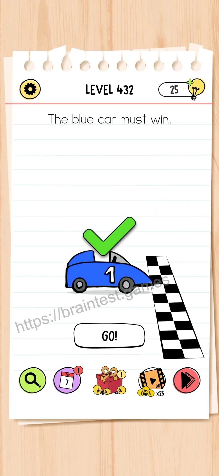 Brain Test Level 432 - Step 2