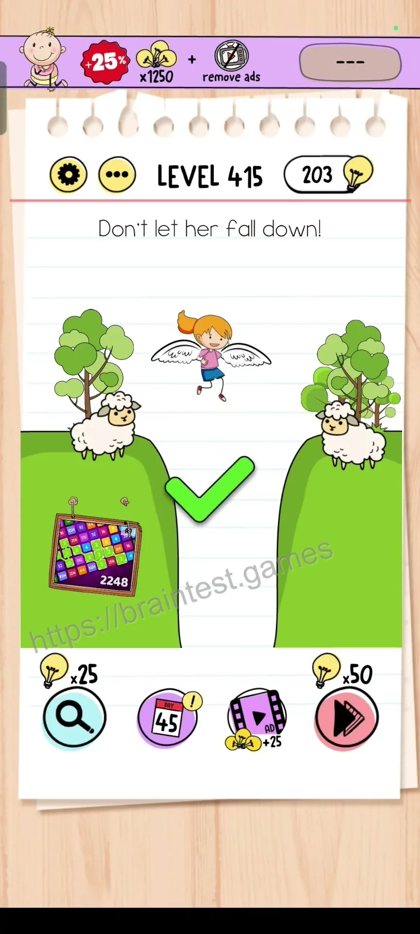 Brain Test Level 415 - Step 2