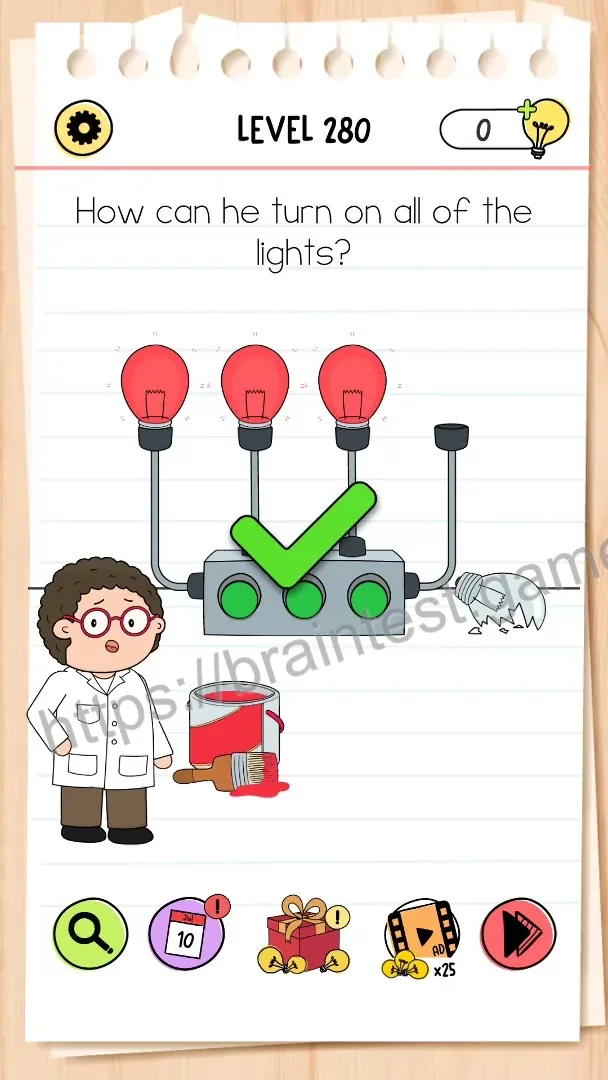 Brain Test Level 280 - Step 2