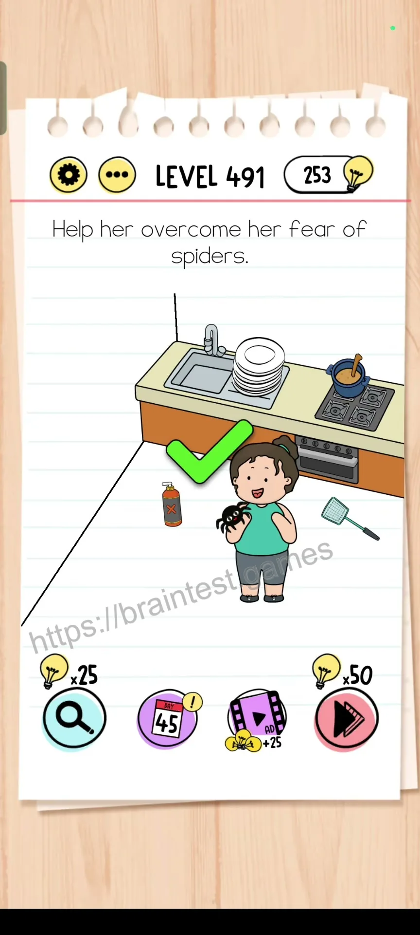 Brain Test Level 491 - Step 2