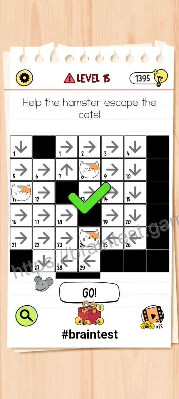 Brain Test Level 15 - Step 2