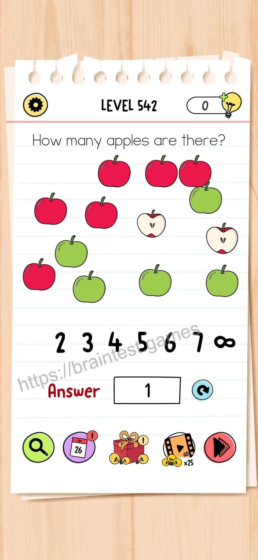 Brain Test Level 542 - Step 1
