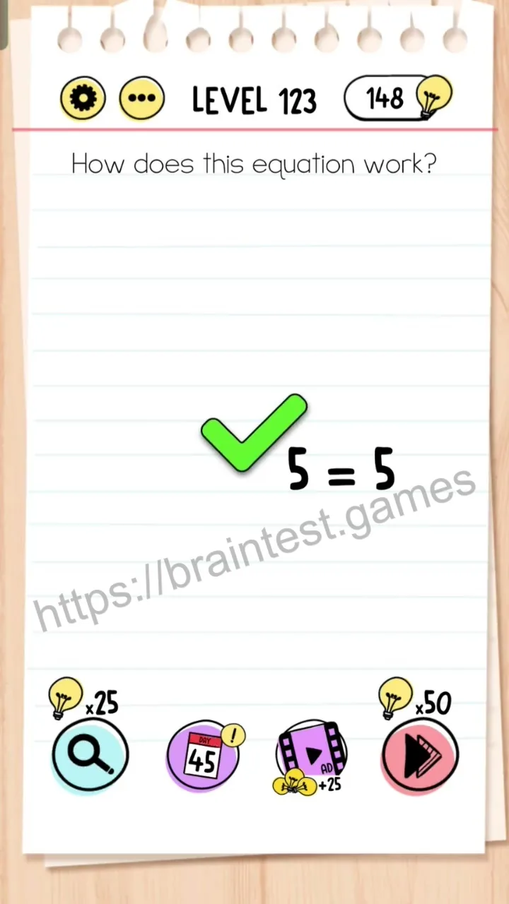 Brain Test Level 123 - Step 2