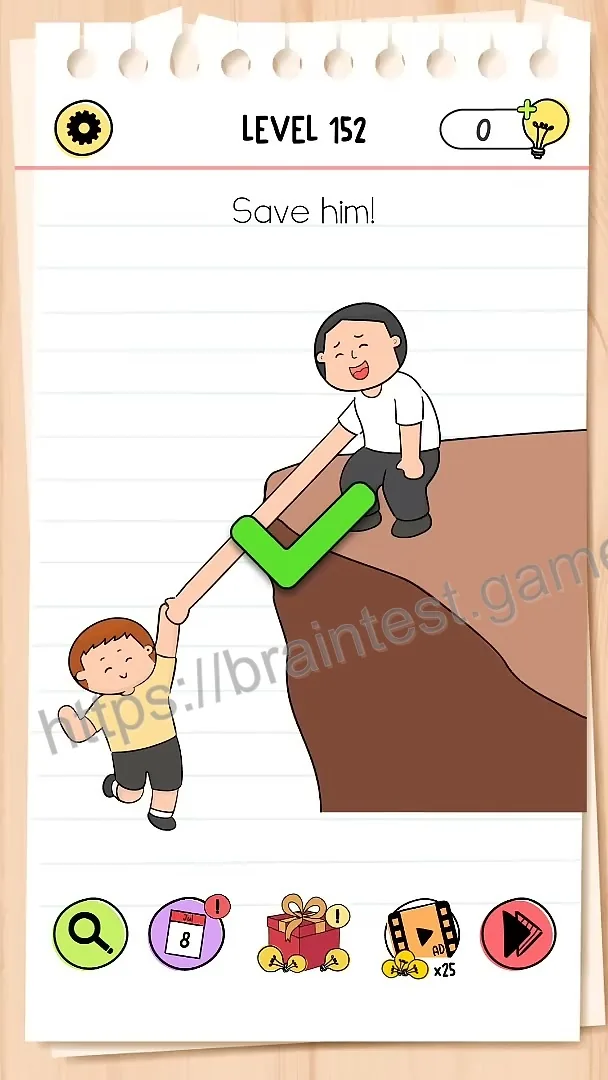 Brain Test Level 152 - Step 2