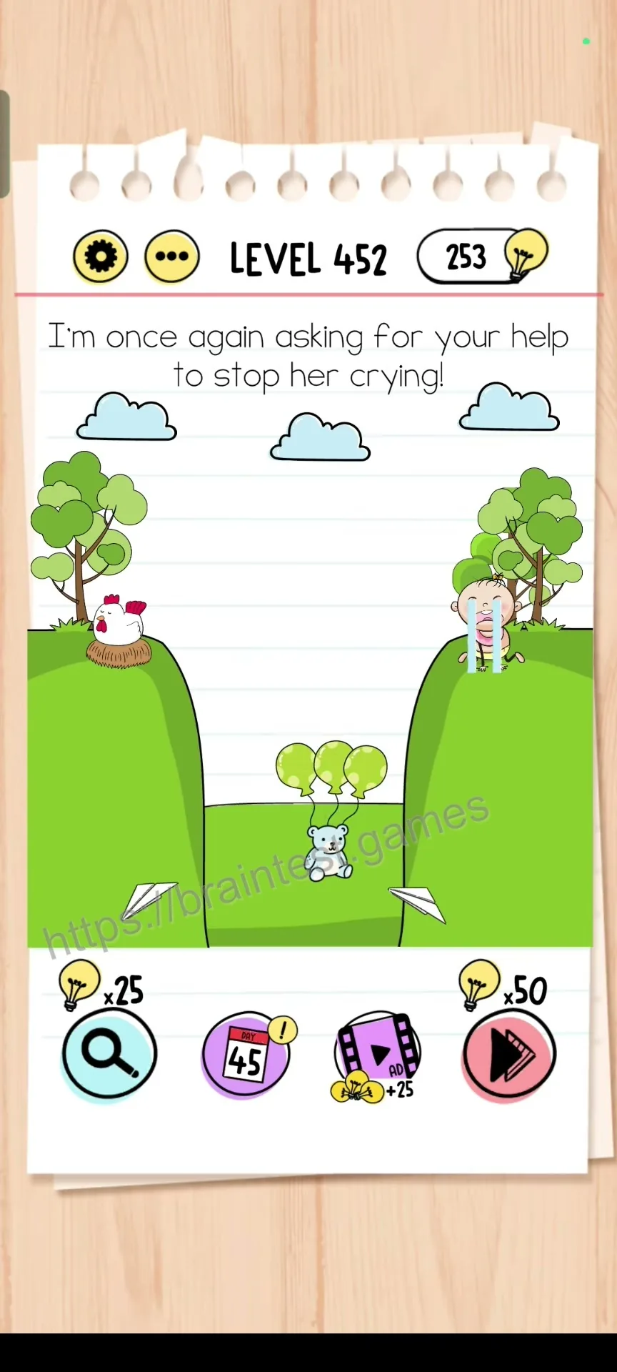 Brain Test Level 452 - Step 1