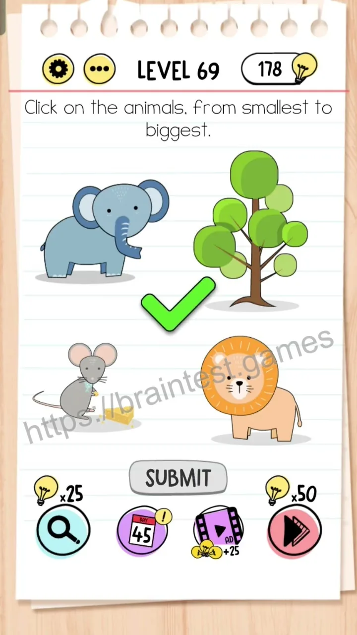 Brain Test Level 69 - Step 2