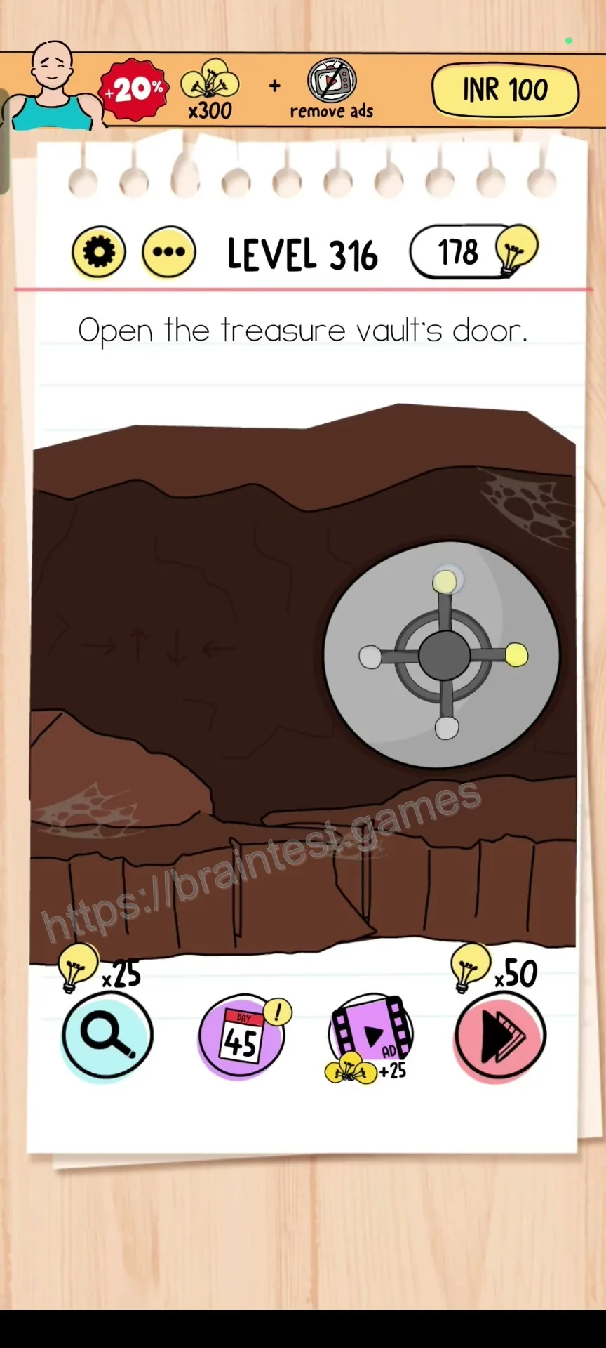 Brain Test Level 316 - Step 1