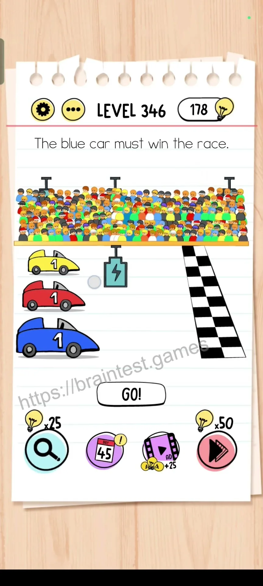 Brain Test Level 346 - Step 1