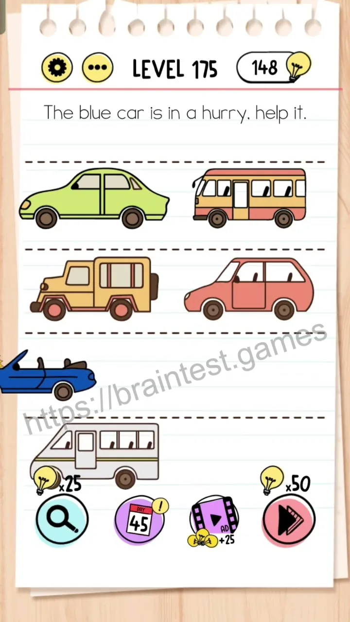 Brain Test Level 175 - Step 1