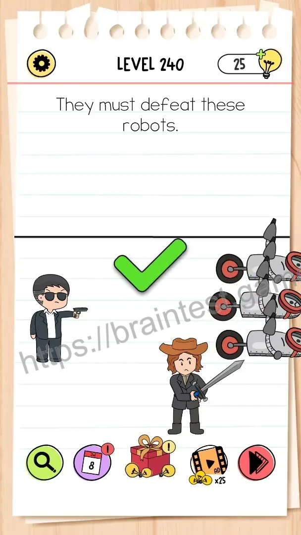 Brain Test Level 240 - Step 2