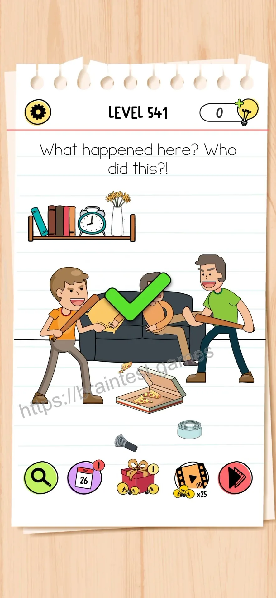 Brain Test Level 541 - Step 2