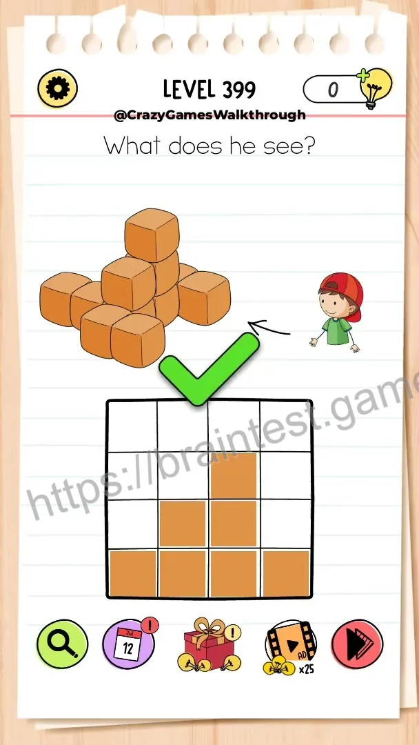 Brain Test Level 399 - Step 2