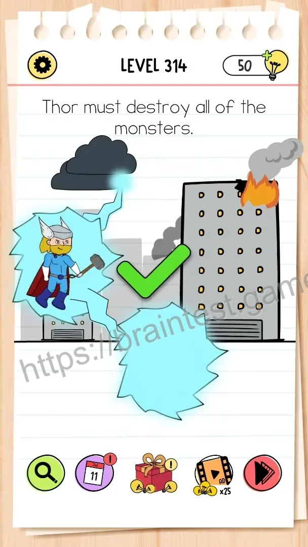 Brain Test Level 314 - Step 2