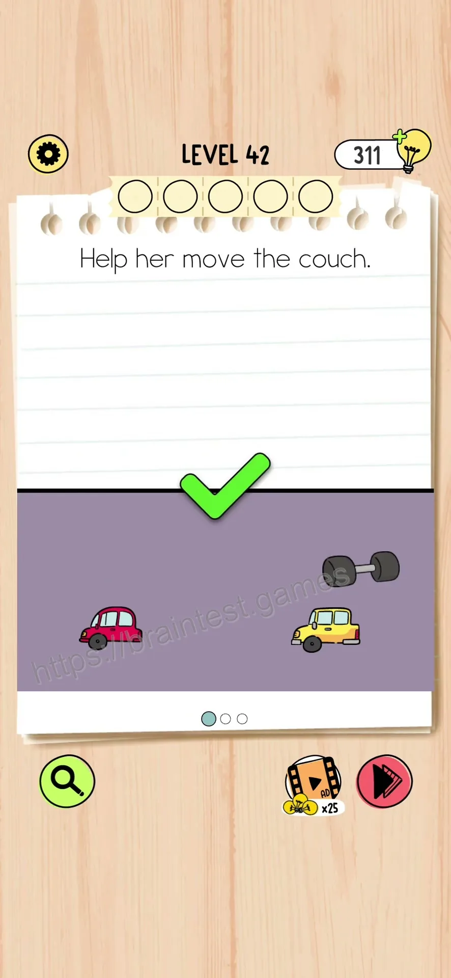 Brain Test 5 Level 42 Step 1 image 2