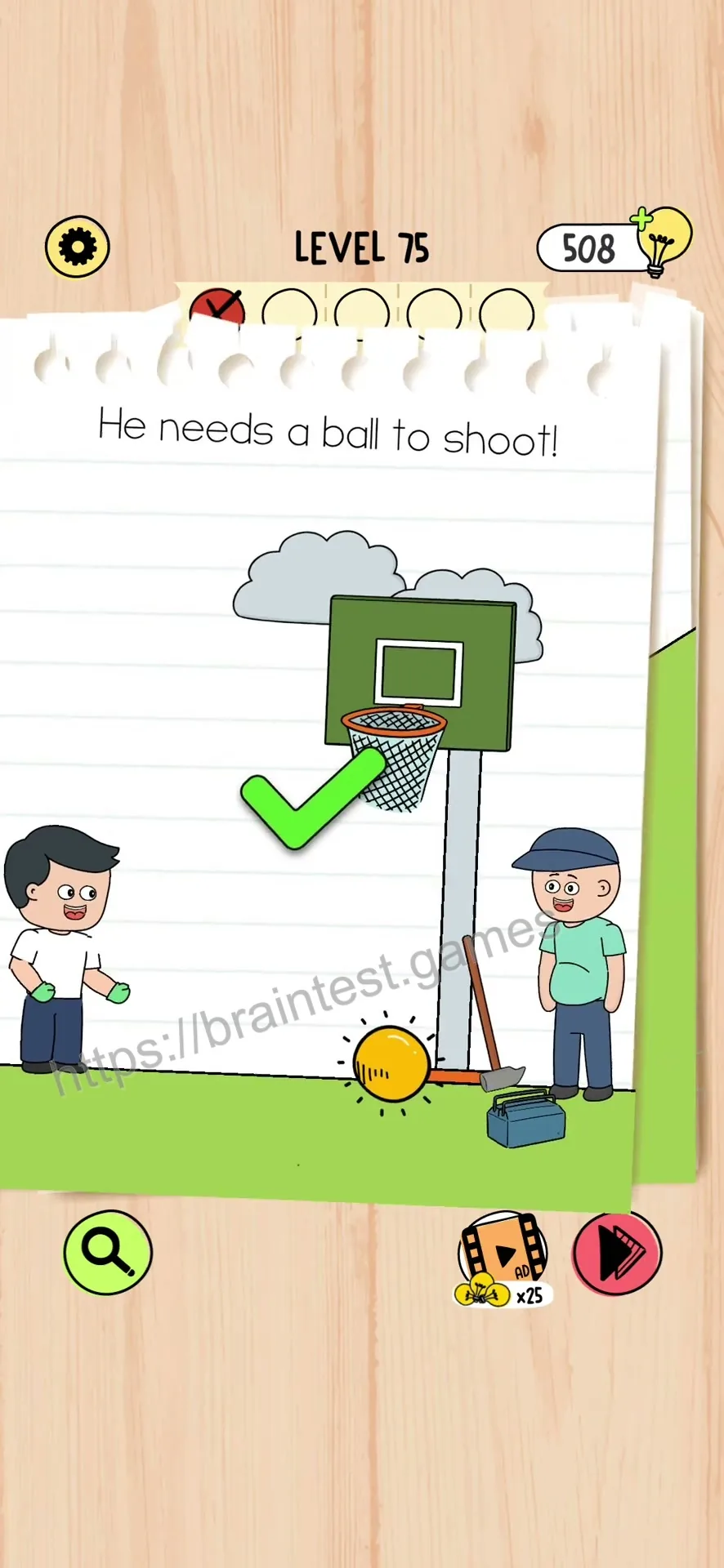 Brain Test 5 Level 75 Step 3 image 2