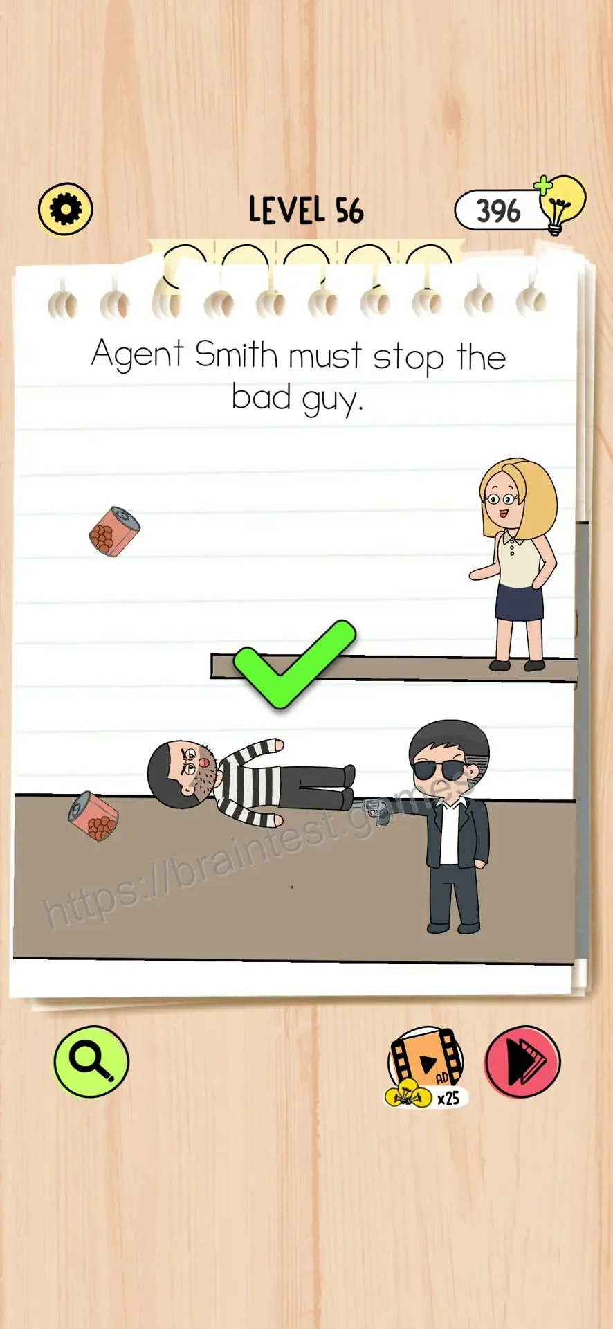 Brain Test 5 Level 56 Step 1 image 2