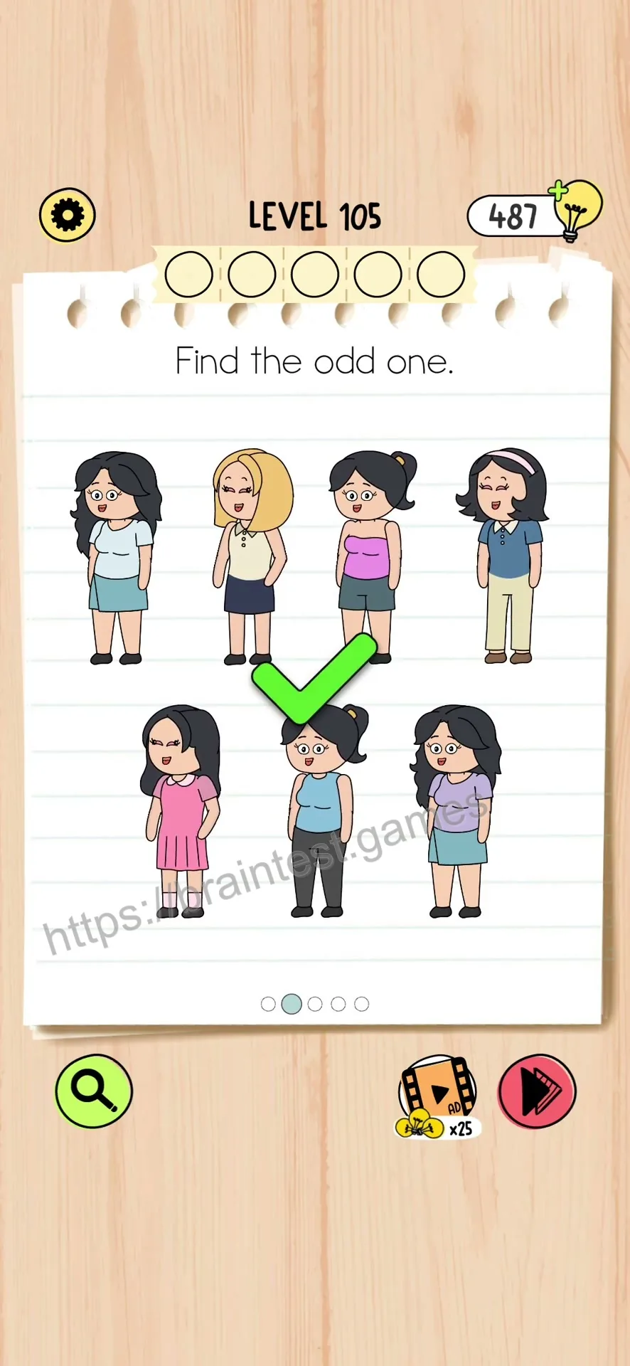 Brain Test 5 Level 105 Step 2 image 2