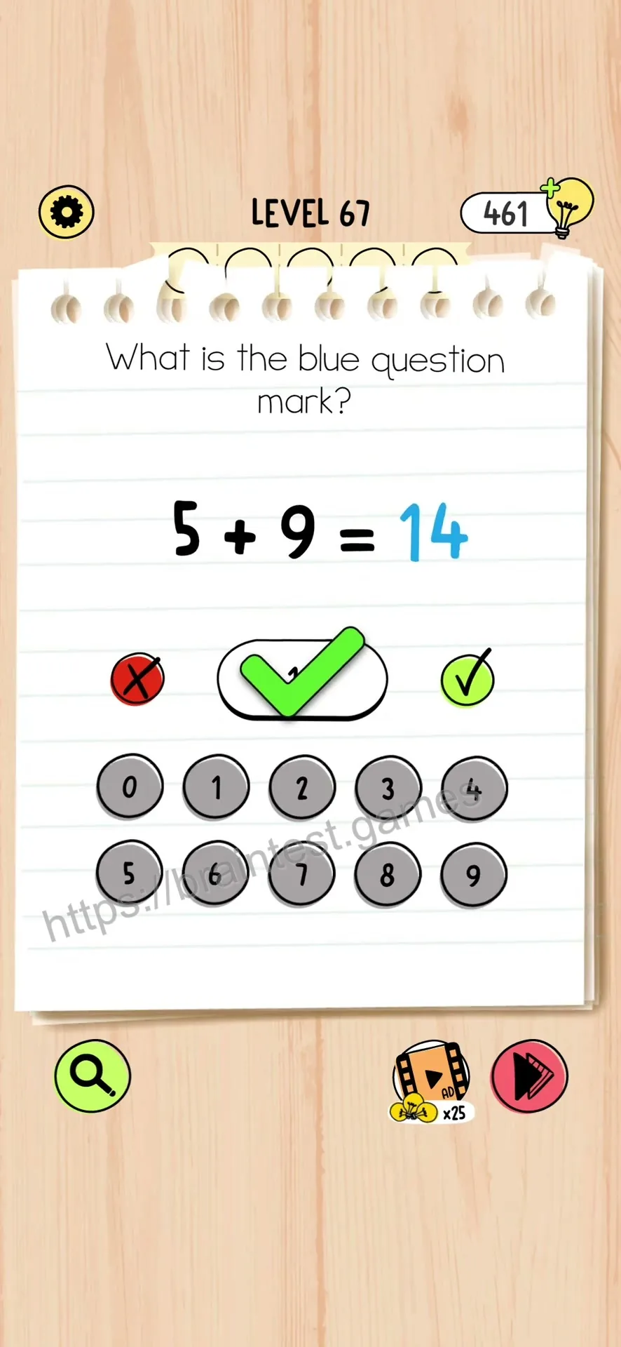 Brain Test 5 Level 67 Step 1 image 2