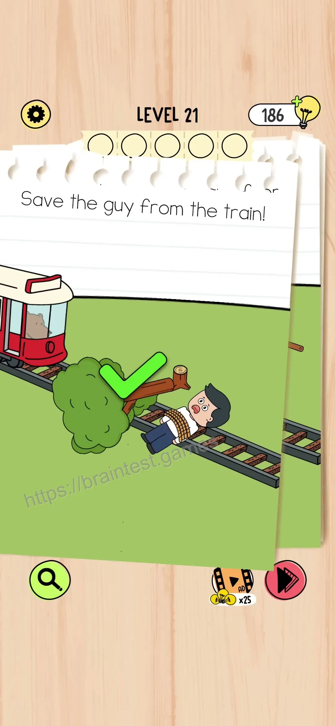 Brain Test 5 Level 21 Step 1 image 2