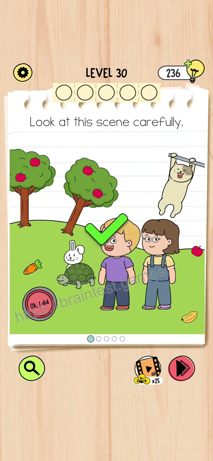 Brain Test 5 Level 30 Step 1 image 2