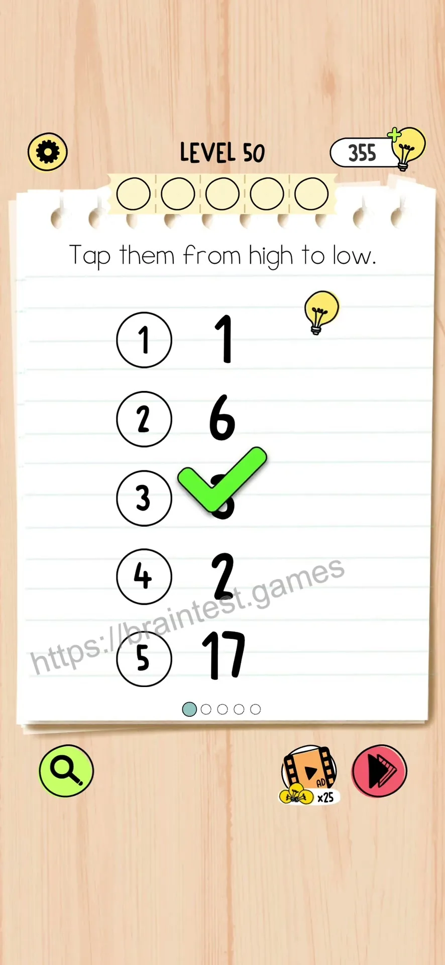 Brain Test 5 Level 50 Step 1 image 2