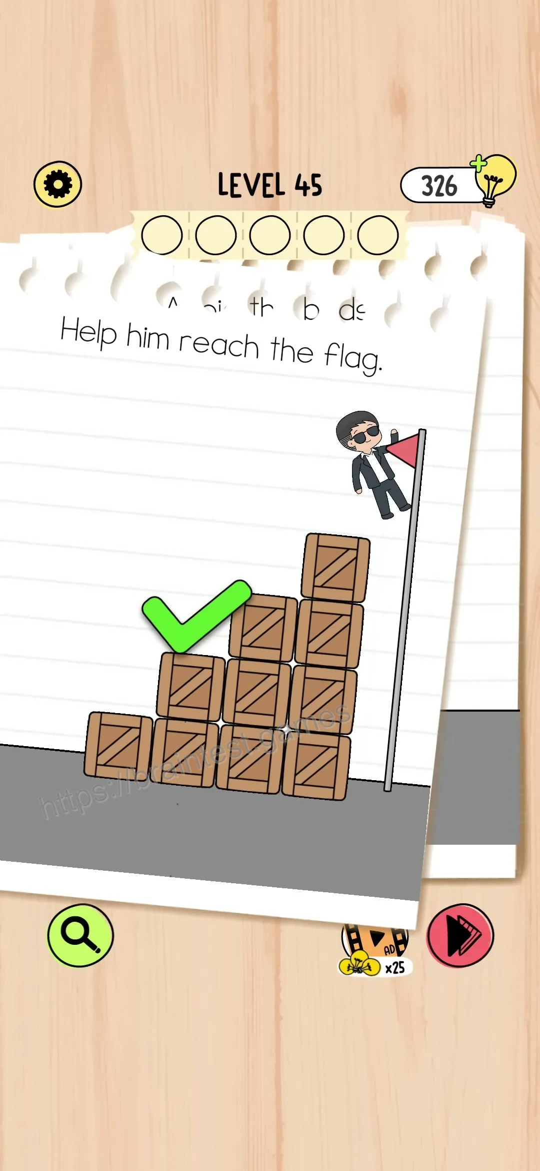 Brain Test 5 Level 45 Step 1 image 2