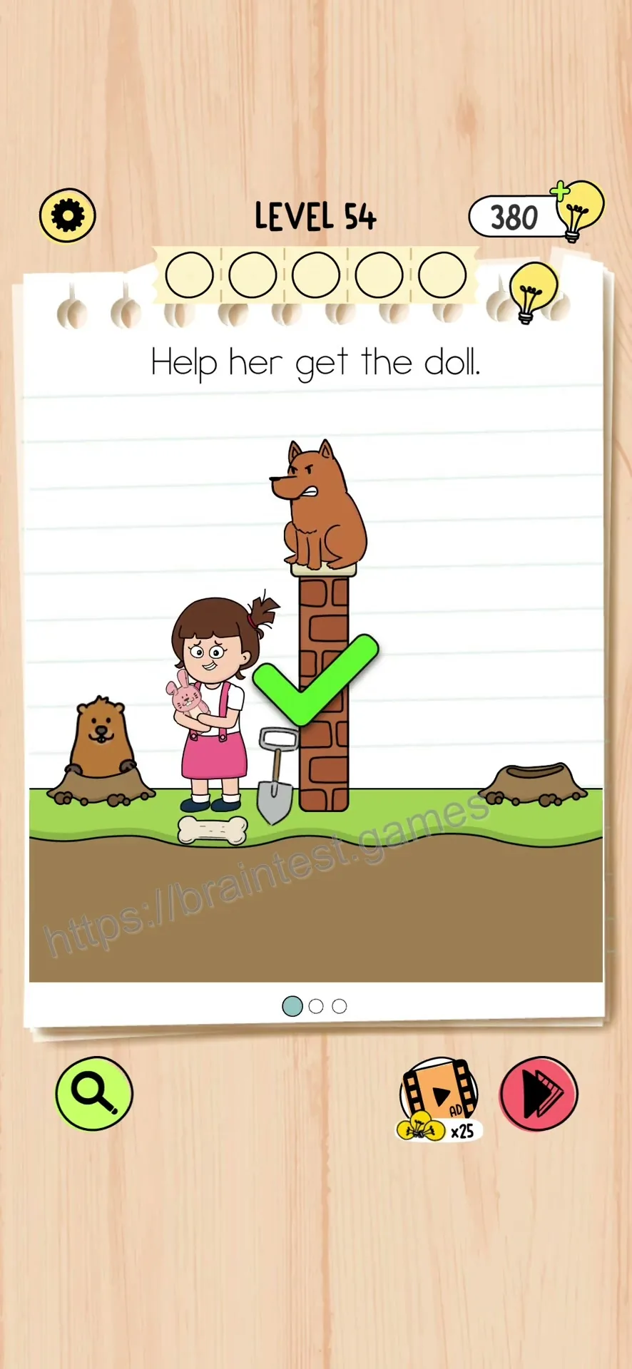 Brain Test 5 Level 54 Step 1 image 2