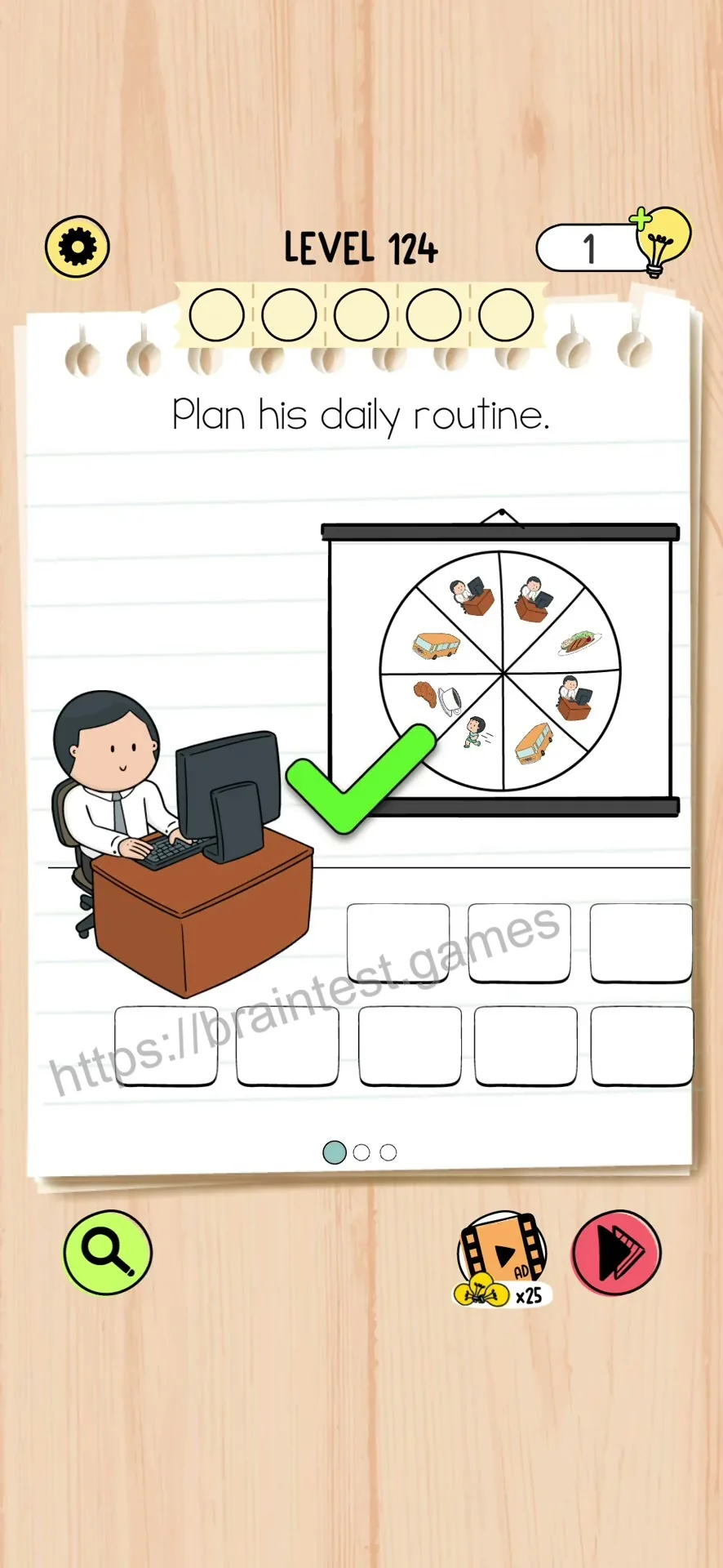 Brain Test 5 Level 124 Step 1 image 2
