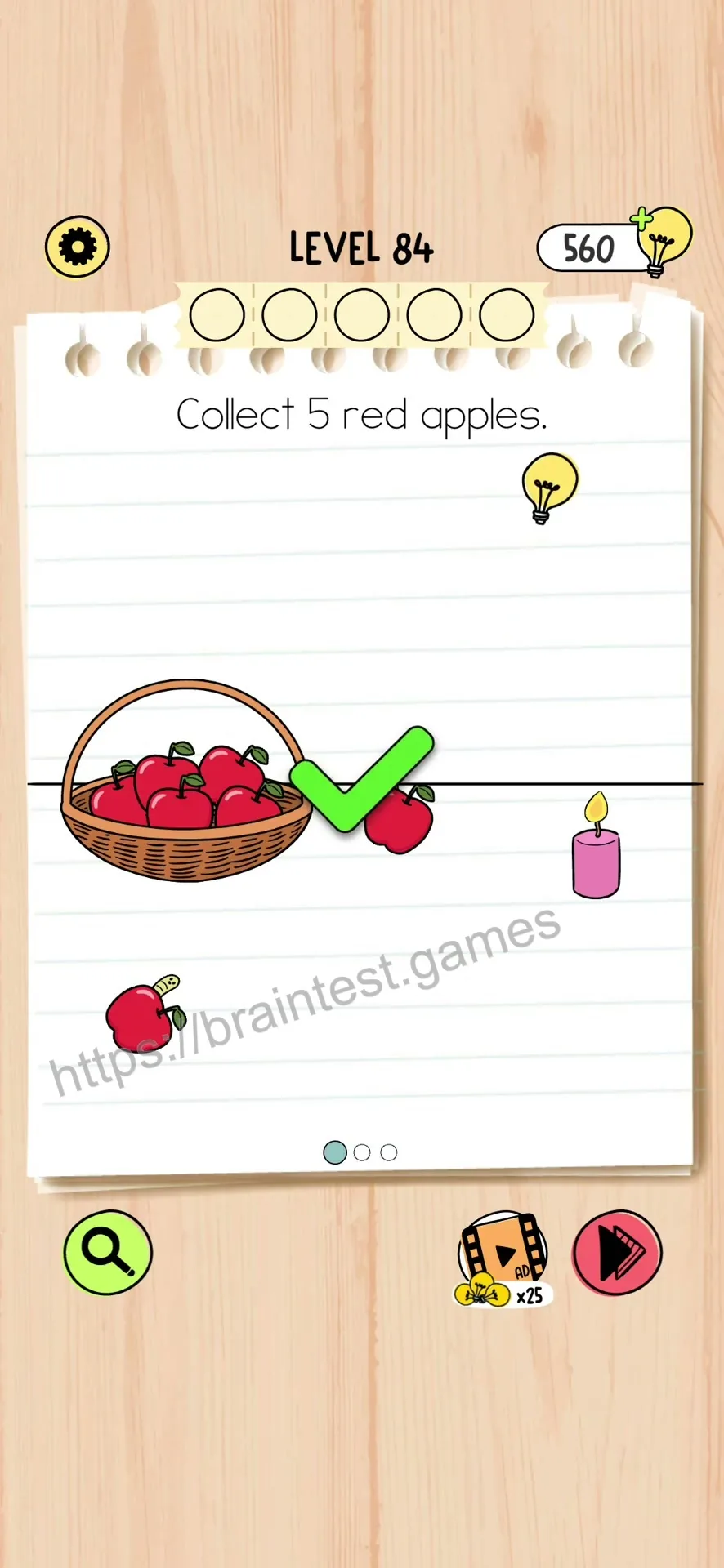 Brain Test 5 Level 84 Step 1 image 2