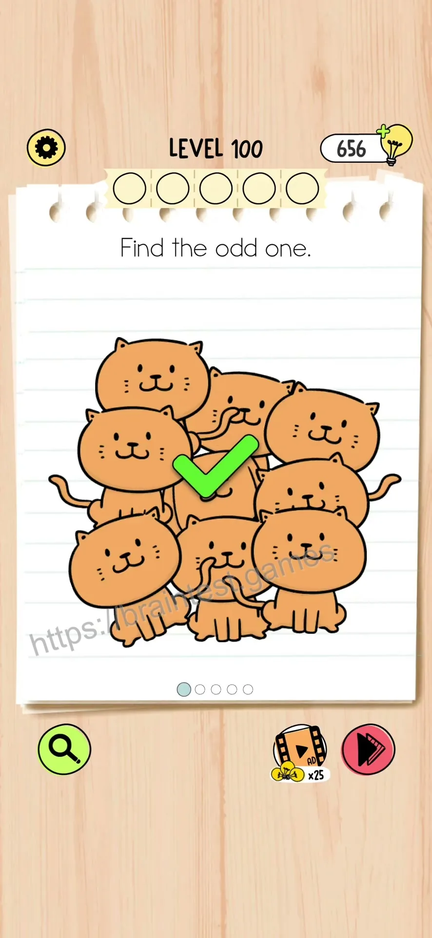 Brain Test 5 Level 100 Step 1 image 2