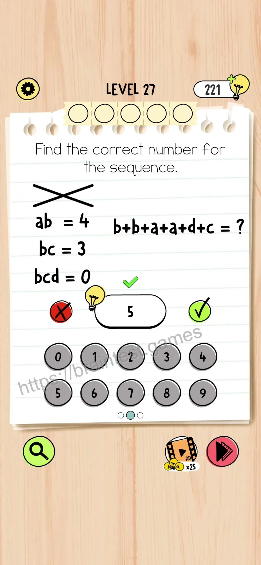 Brain Test 5 Level 27 Step 2 image 1