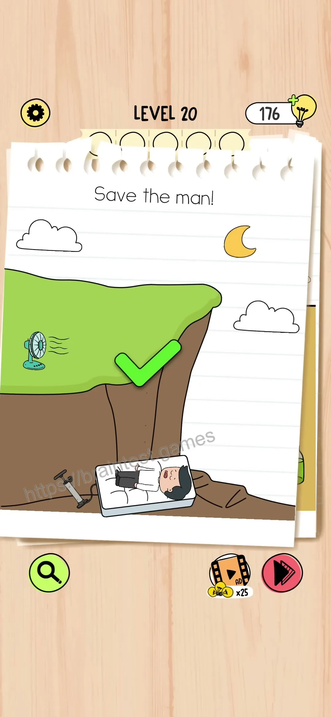 Brain Test 5 Level 20 Step 1 image 2