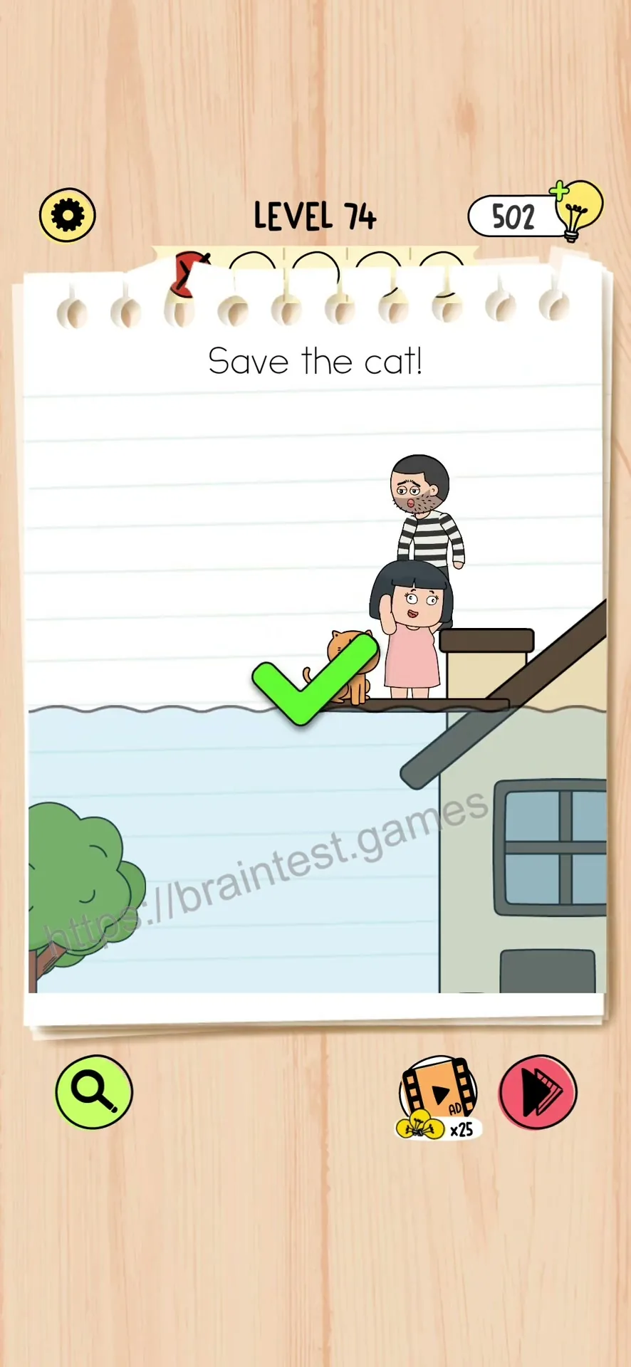 Brain Test 5 Level 74 Step 2 image 2