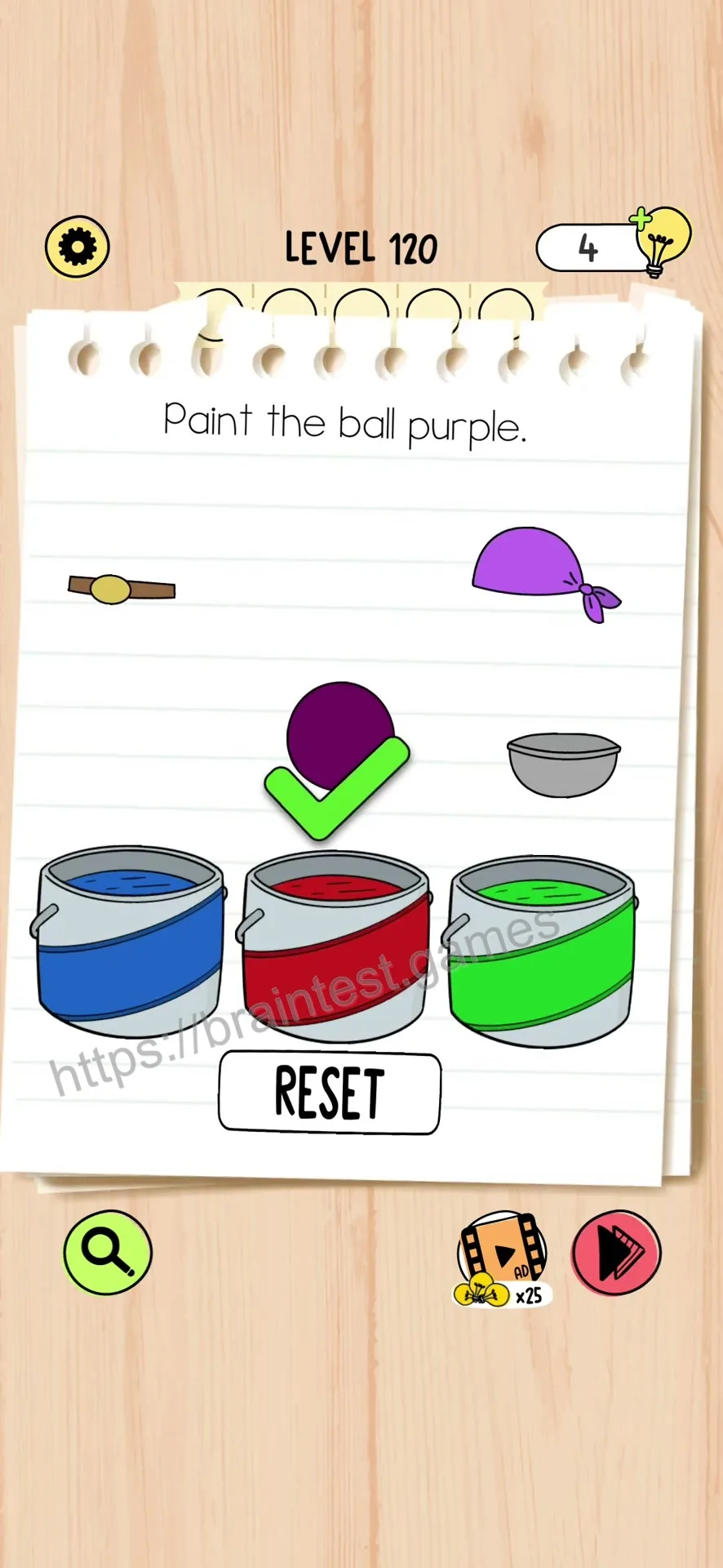 Brain Test 5 Level 120 Step 1 image 2