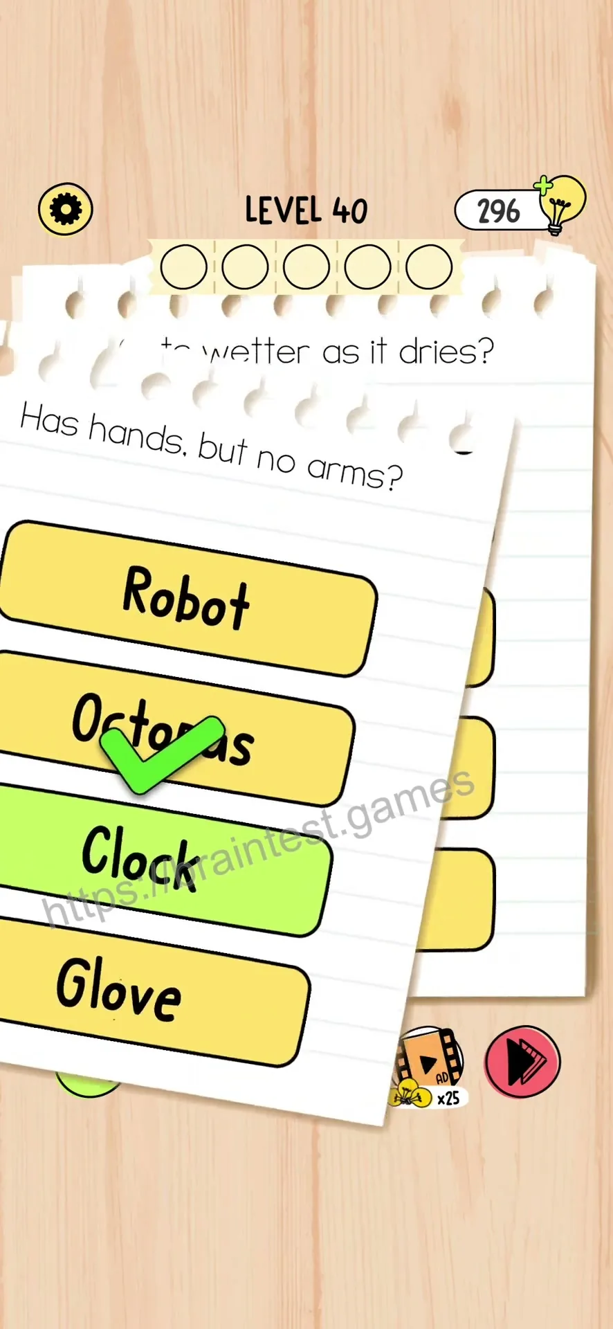 Brain Test 5 Level 40 Step 1 image 2